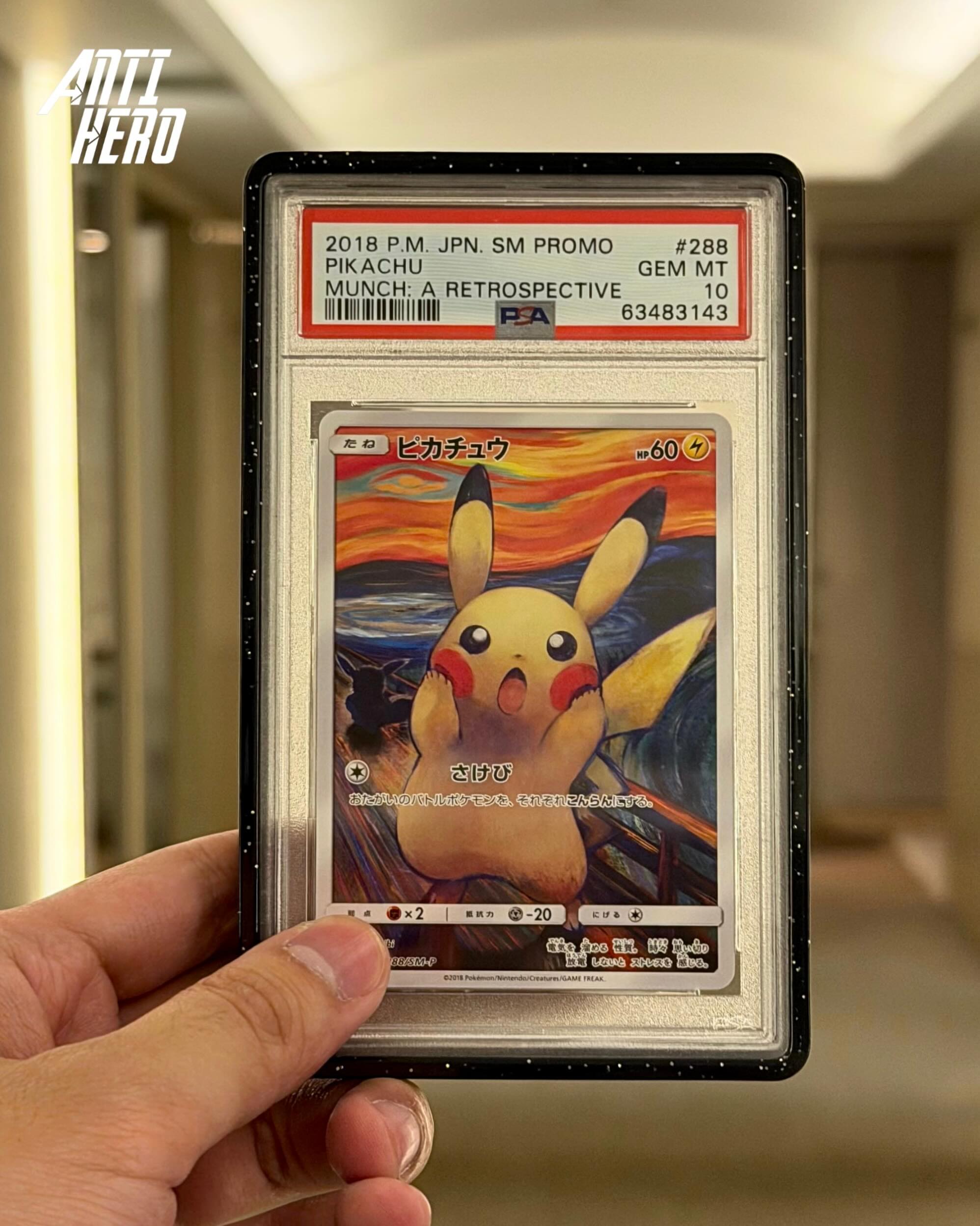 Pikachu (JP) Munch Exhibition PSA 10 ⚡️ Pokemon • Sun & Moon