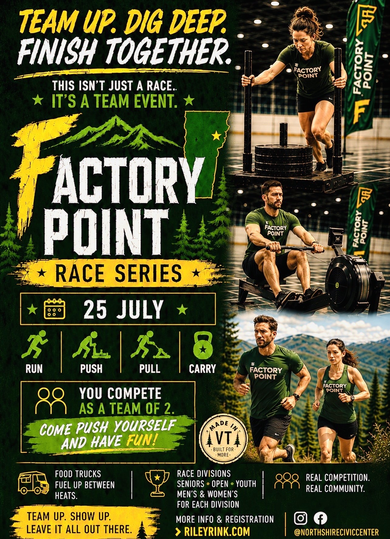 The Factory Point Race Series is where grit meets teamwork. Grab a 