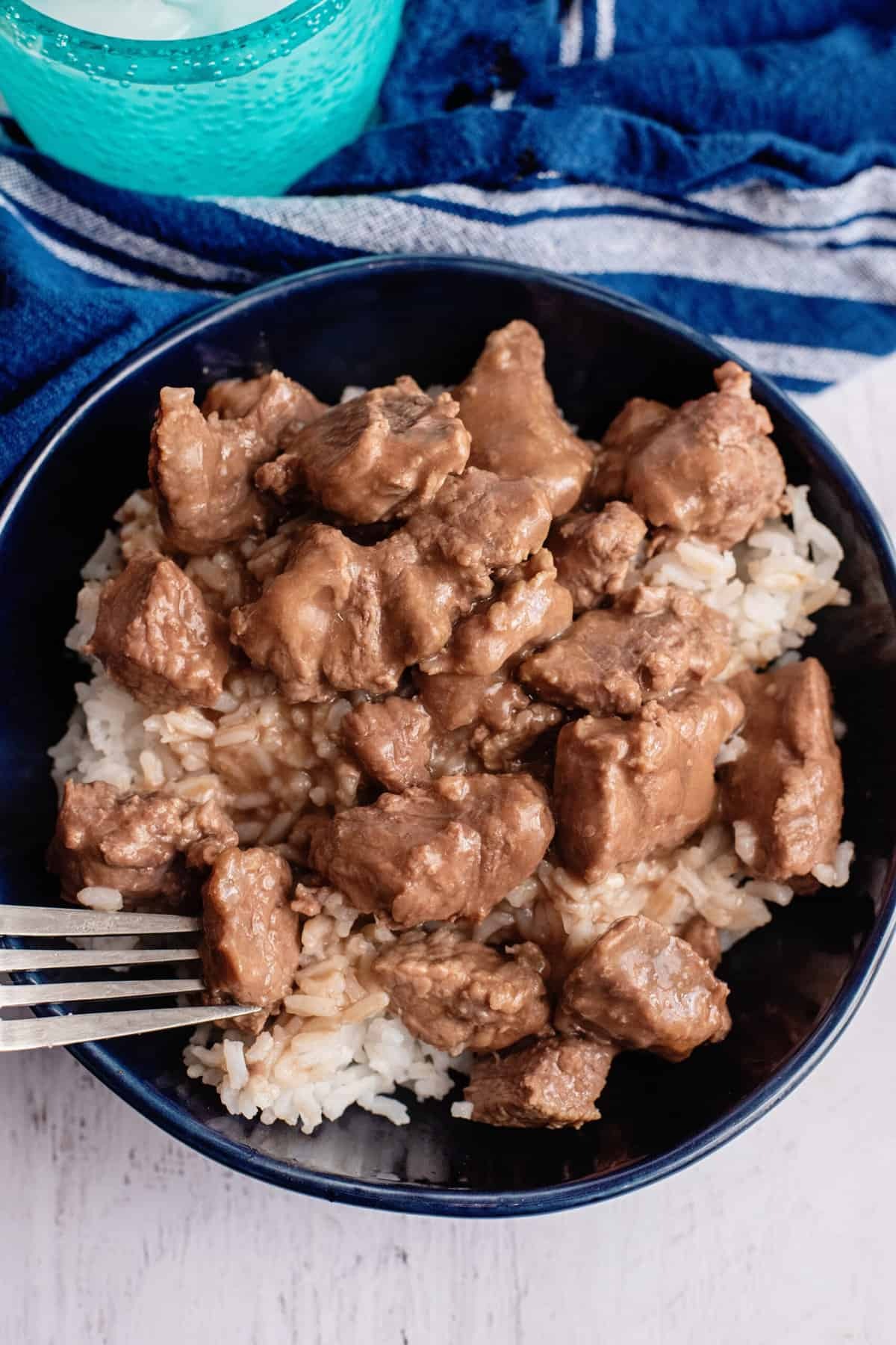 Southern - Steak tips over rice is one of those slow cooker dinners ...