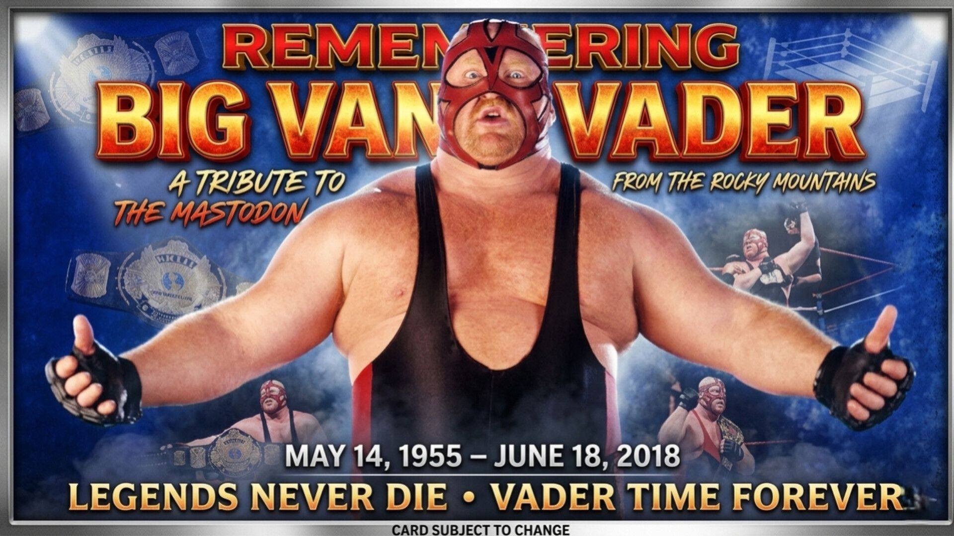 スポーツ選手 Big Van Vader Today we remember the legendary Big Van Vader, who passed away 8