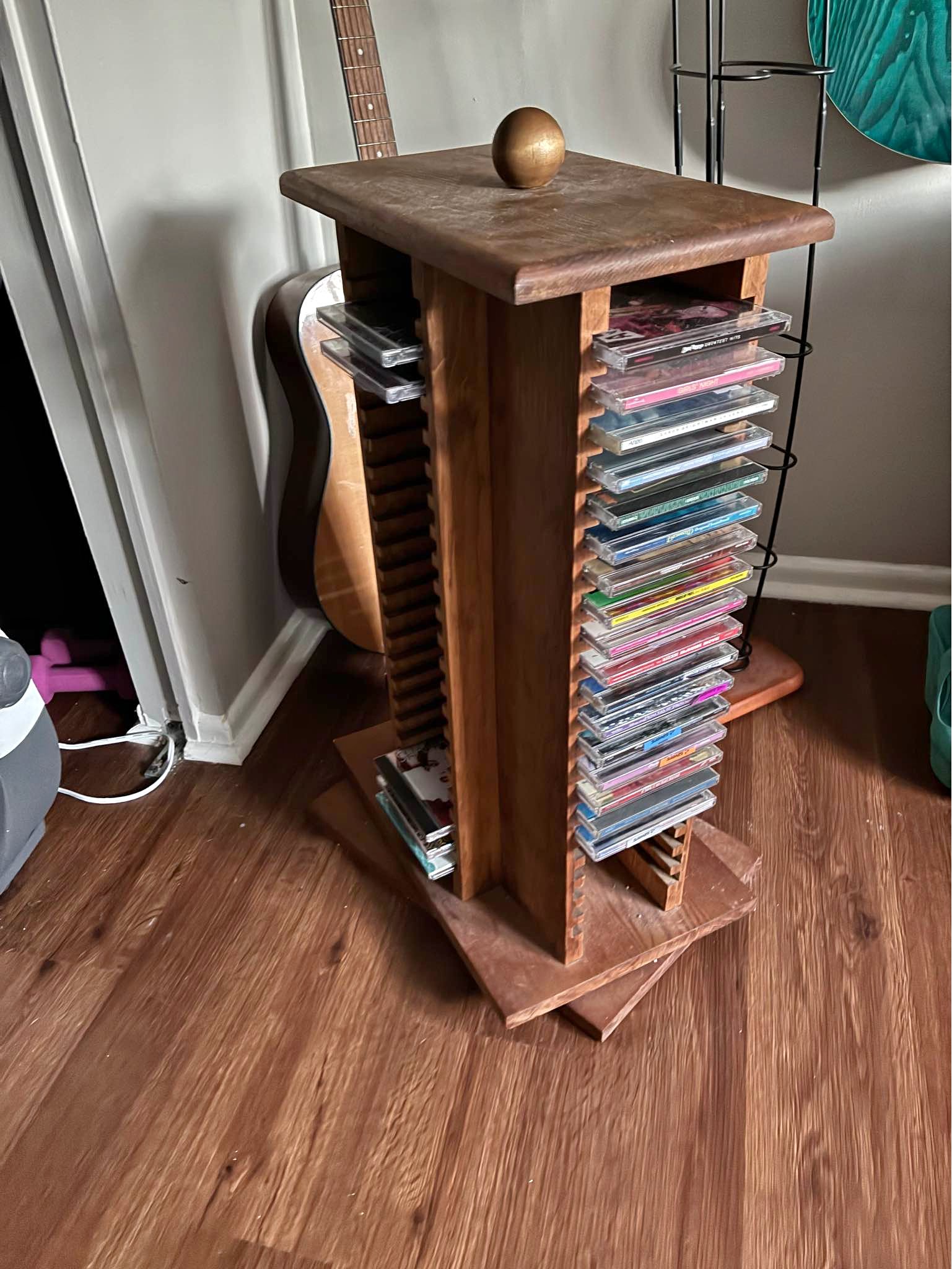 Vintage rotating wooden cd holder - Music - Kansas City, Missouri ...