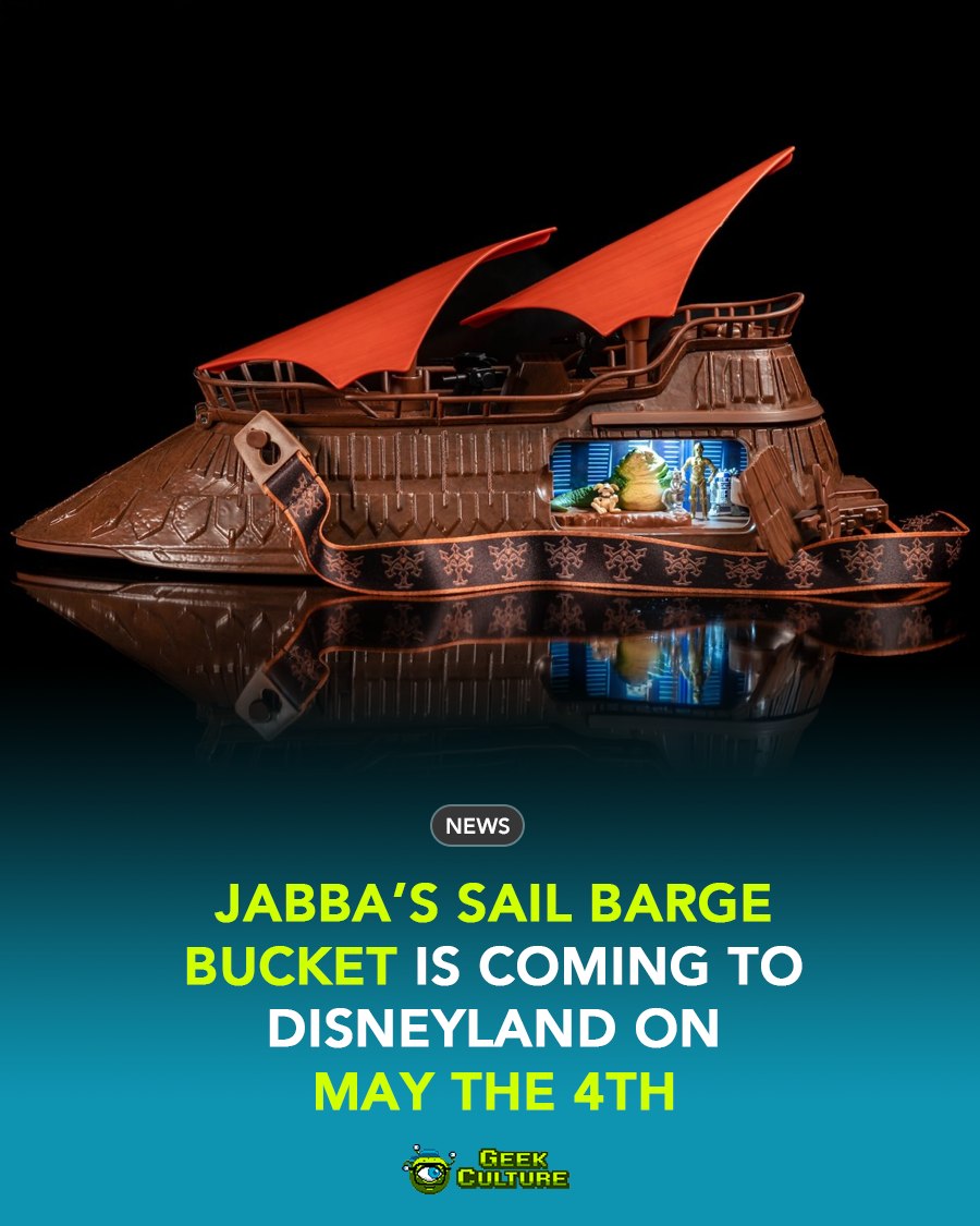 A popcorn bucket of Jabba's lavish sail barge Khetanna, as seen in