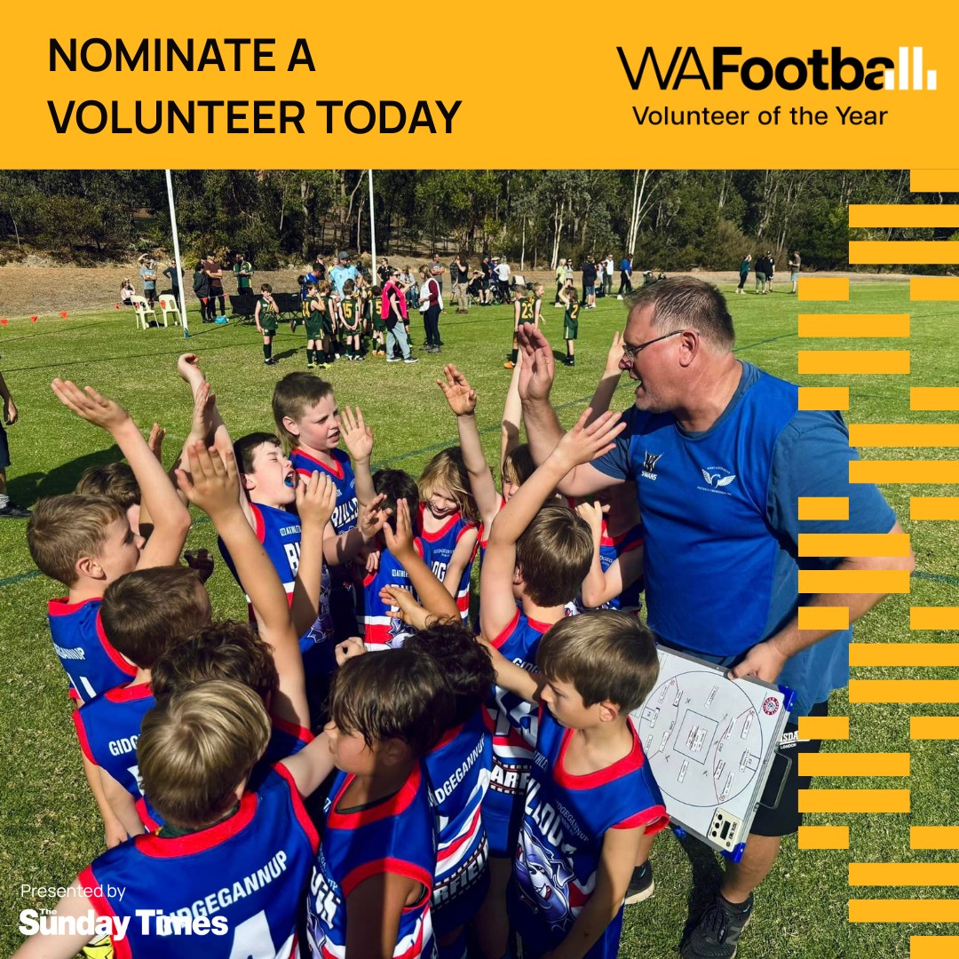Kalamunda - Nominations are now open for the 2025 WA Football Volunteer ...