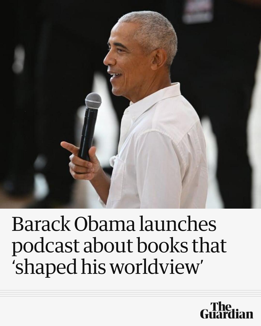 The former US president will host six episodes of A Great Book for