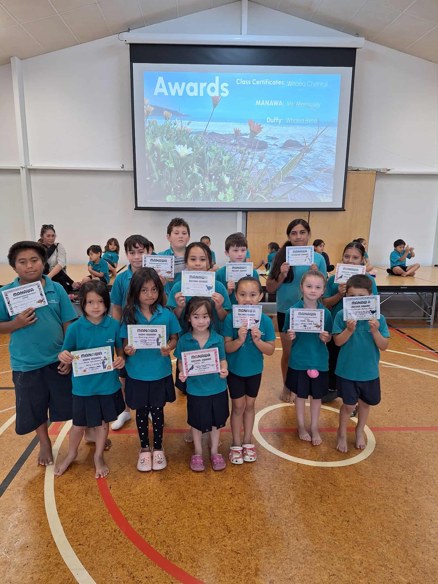 Kaitaia - Our Manawa awards certificate receivers from today's Assembly ...