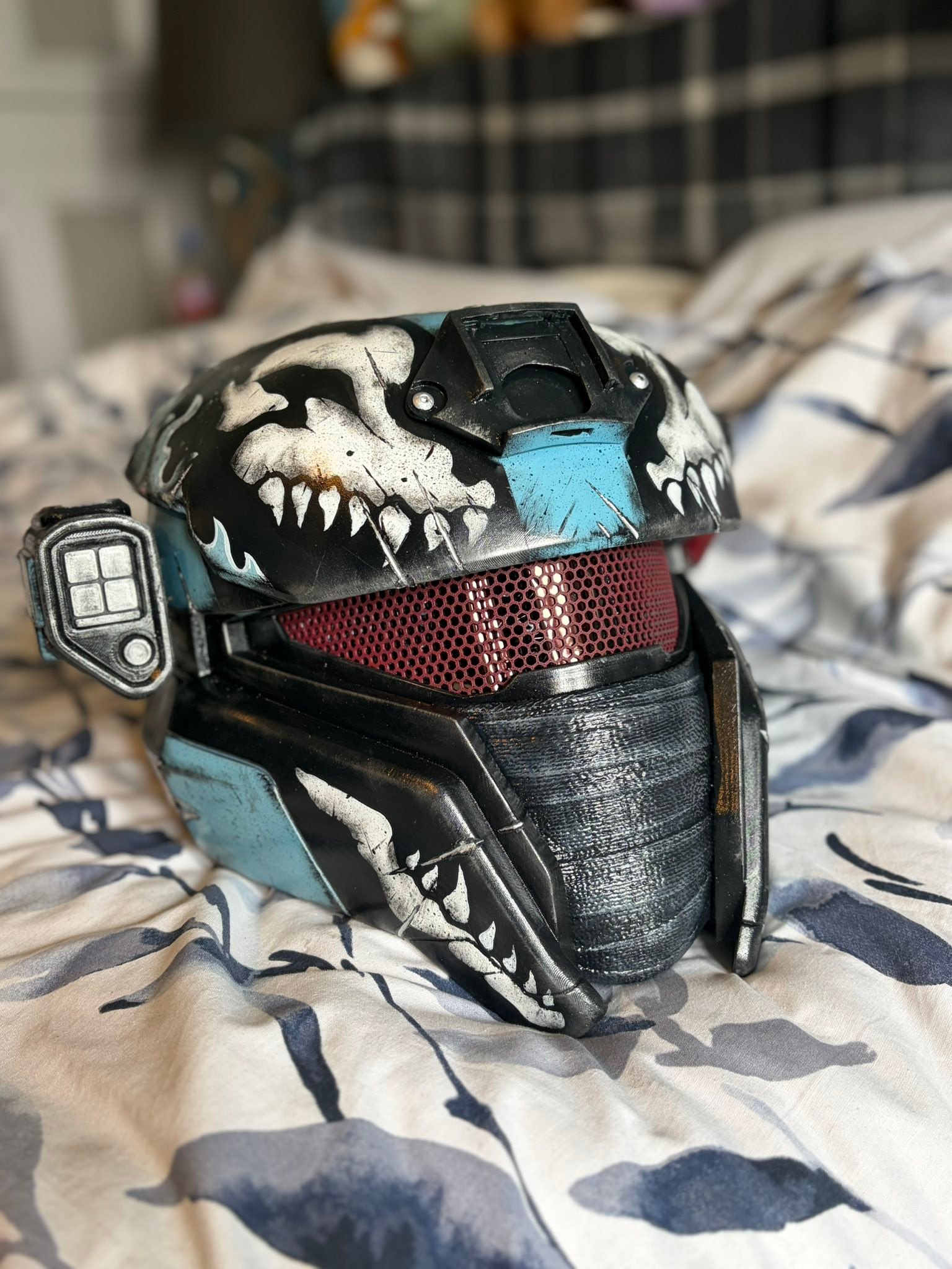 custom motorcycle helmet halo Infinite Master Chief Justin Branfuhr | Custom ODST