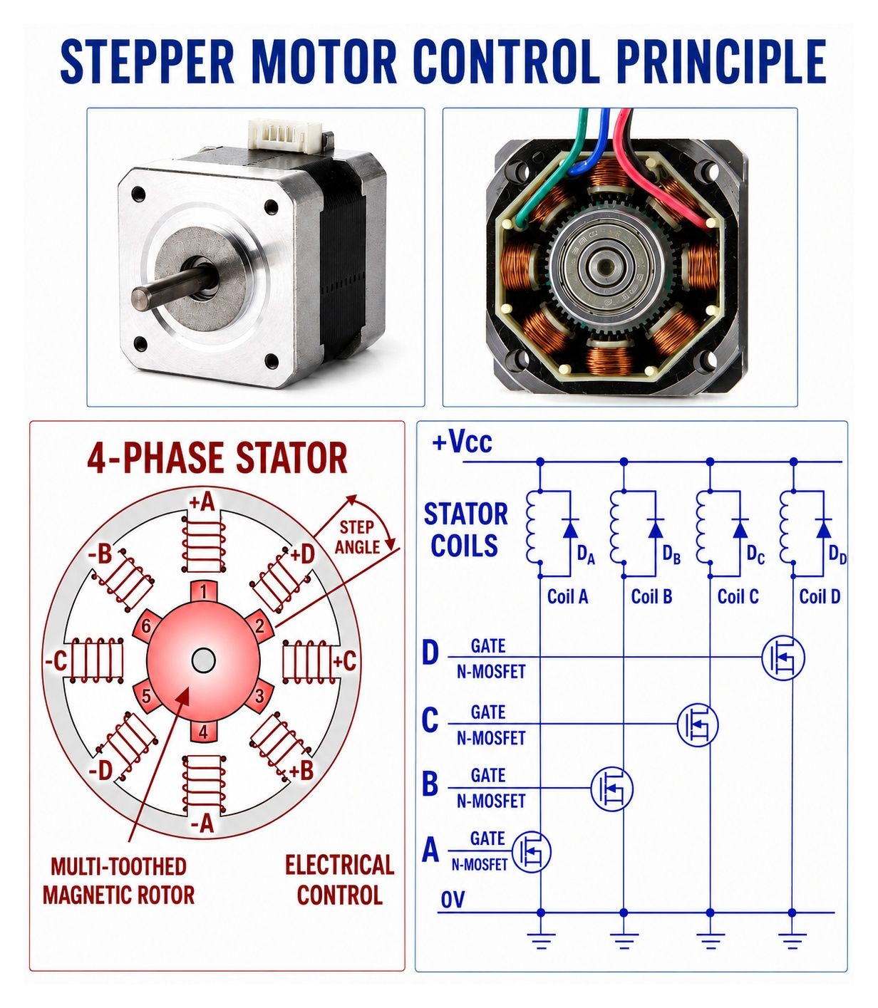 Reversible Stepper Motor Speed Regulator * Pulse Signal Controller * stepping