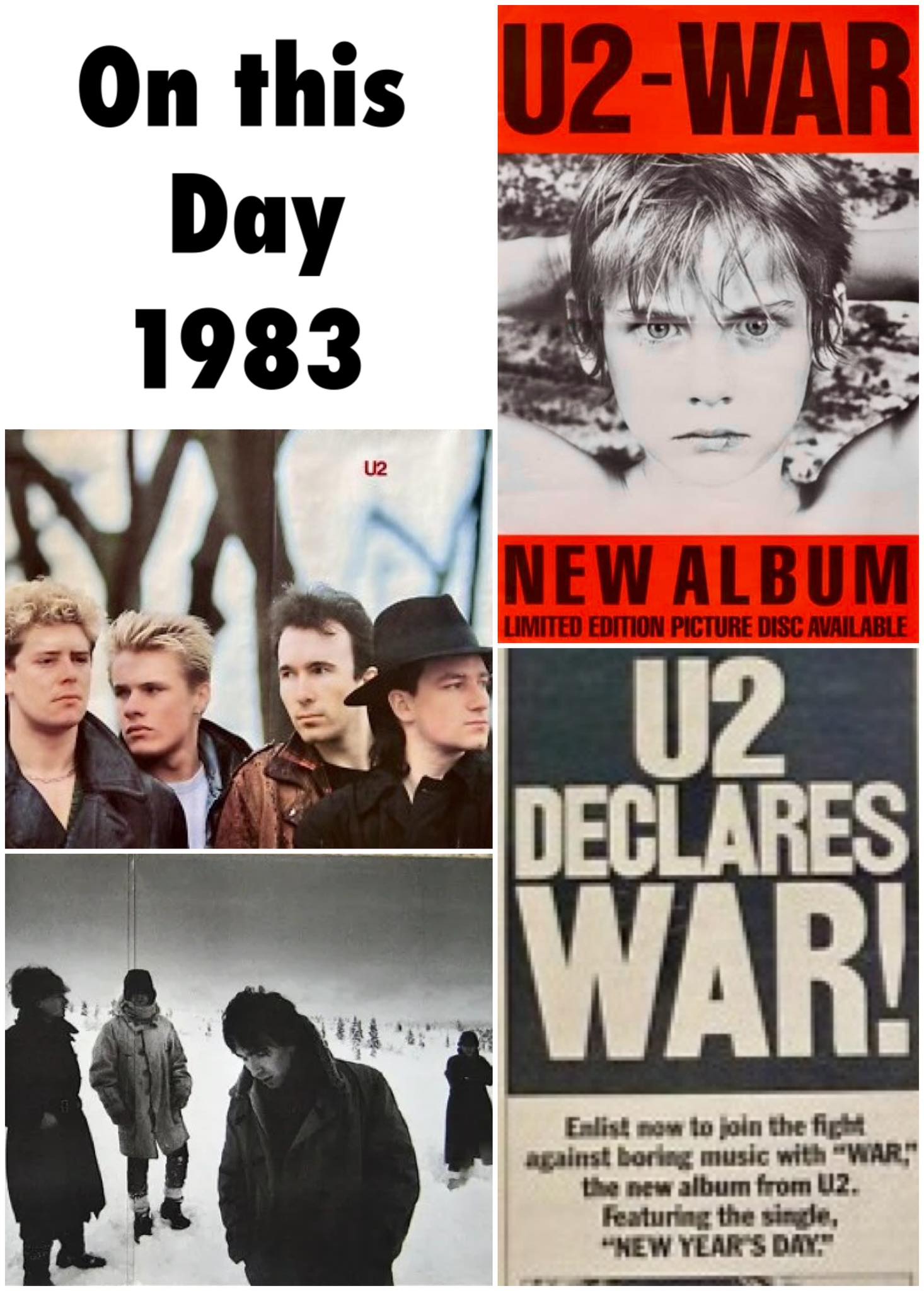 On this day in 1983 #U2 released their third studio album, #War