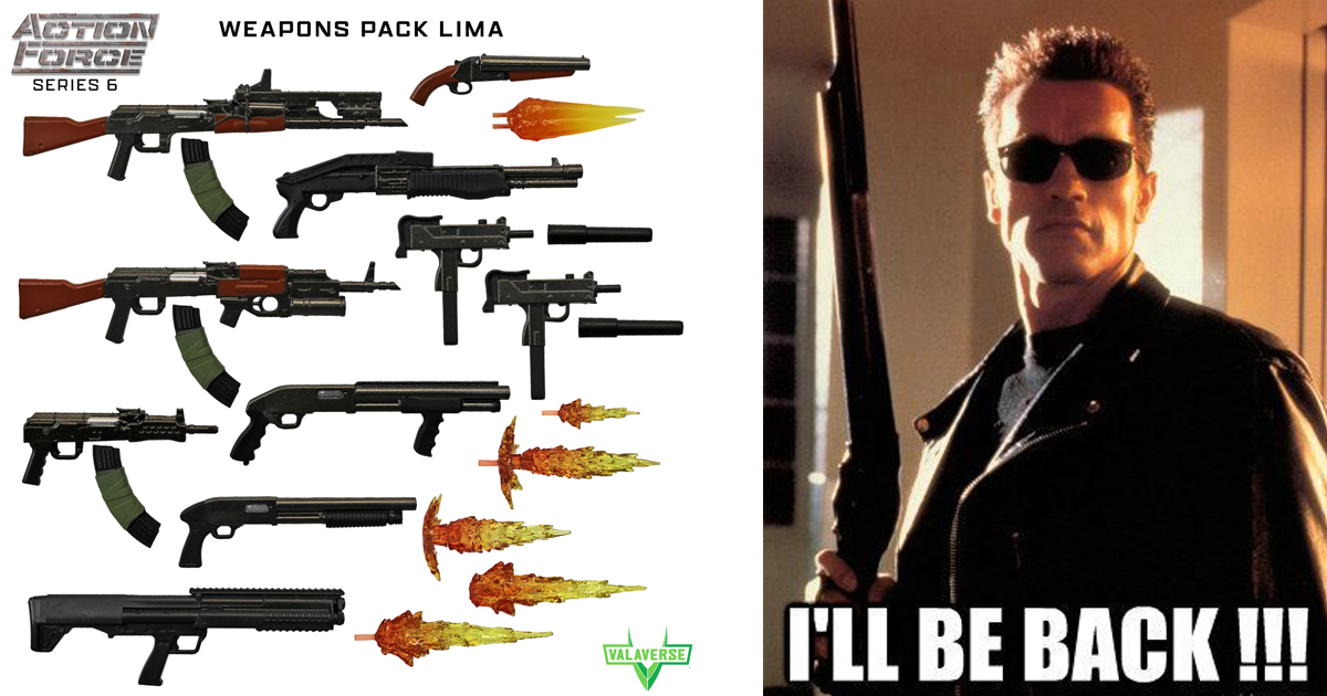 Valaverse Action Force Series 6 Weapons Pack Lima returns in 2026