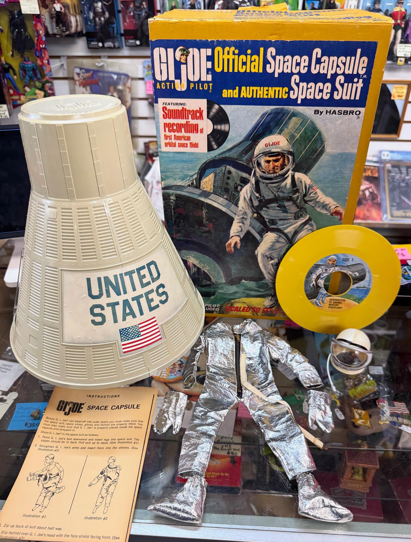 Vintage GI joe astronaut and space capsule !