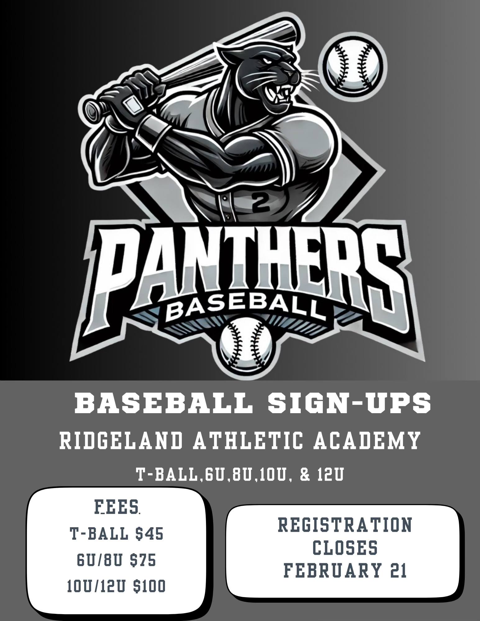 ⚾ Baseball Season Is Almost... - Ridgeland Athletic Academy | Facebook