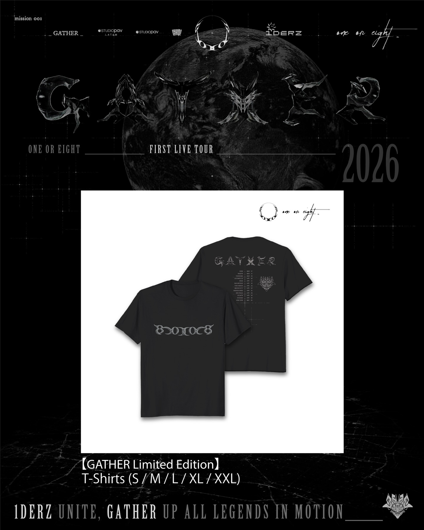 ONEOREIGHT GATHER FINAL Tシャツ Lサイズ Limited edition