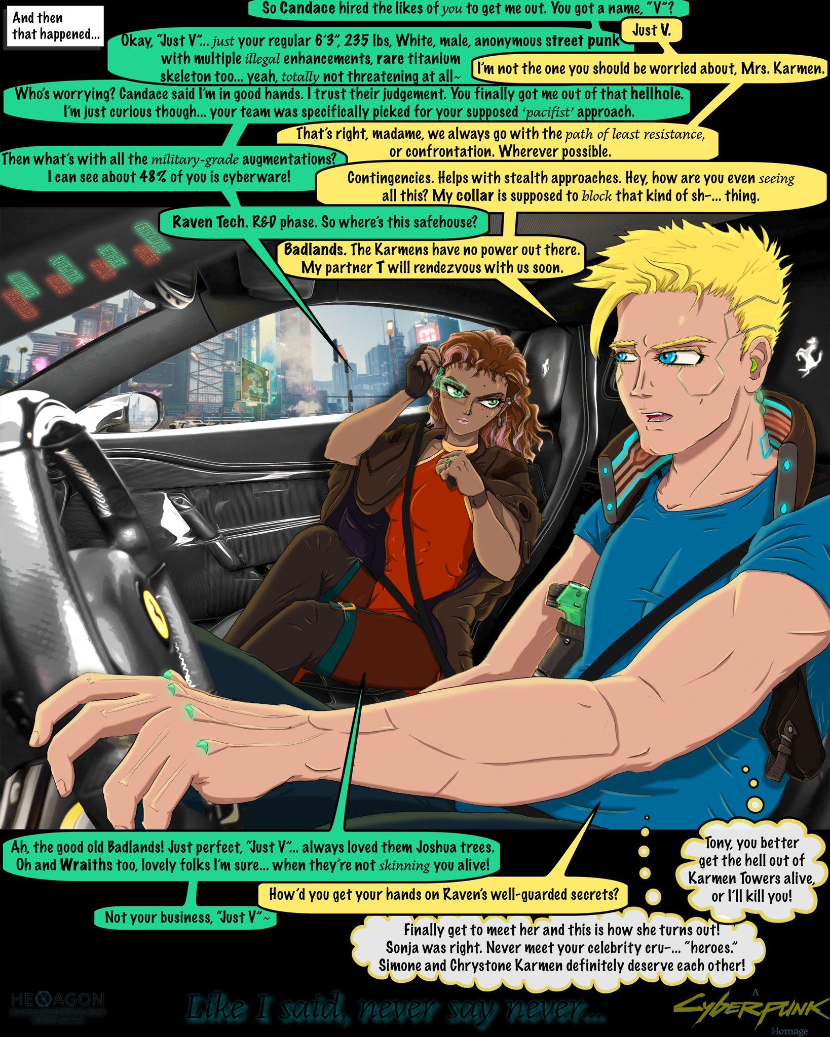 Hexagon - New Cyberpunk Homage post is up! Is there a... | Facebook