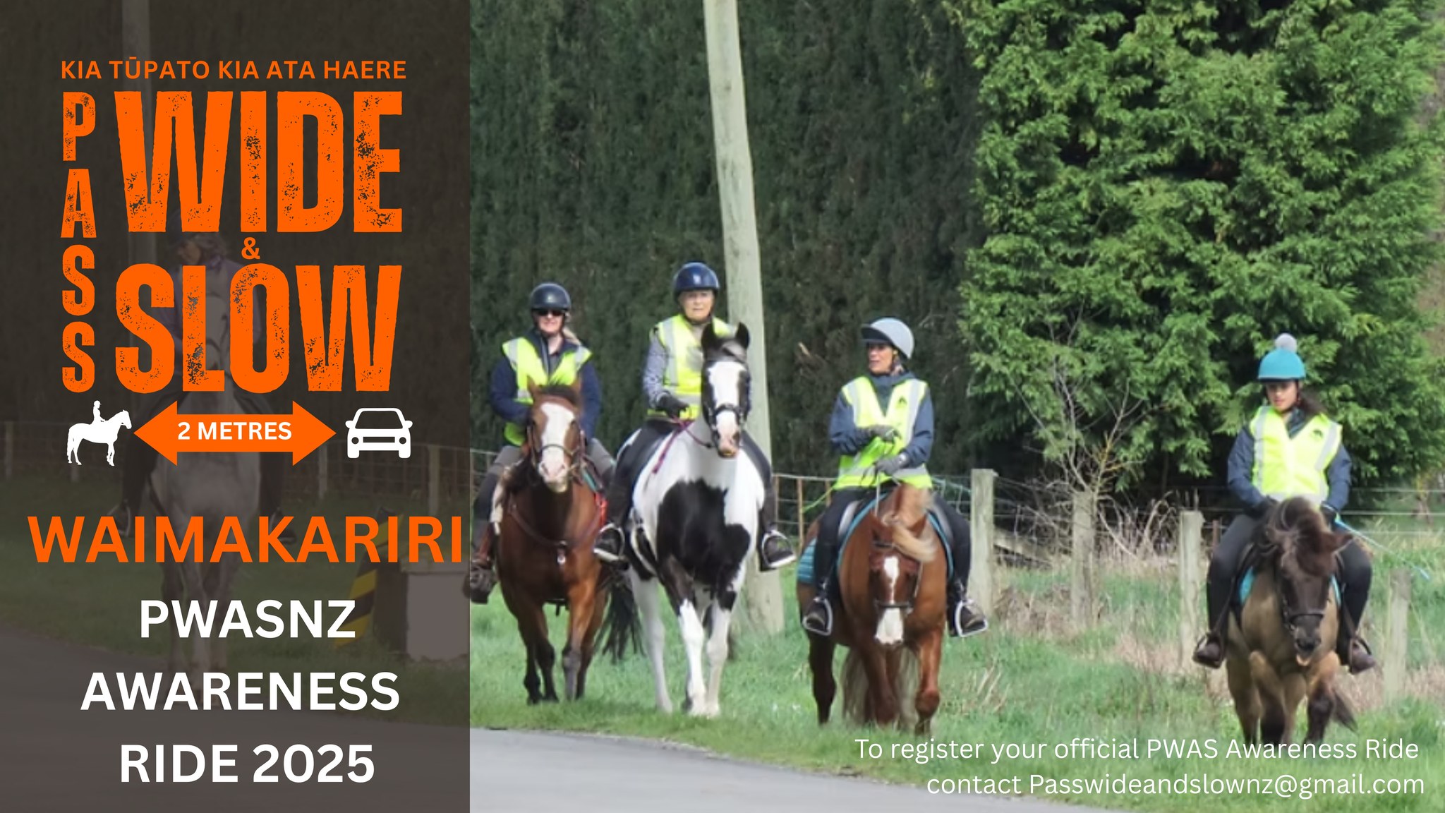 Pass Wide and Slow NZ - Waimakariri Riding Club Ride