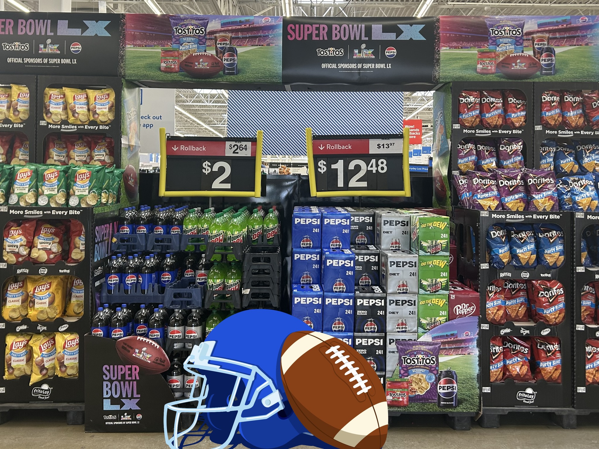 Walmart - Game-day essentials? Covered. Snack aisles are fully stocked ...