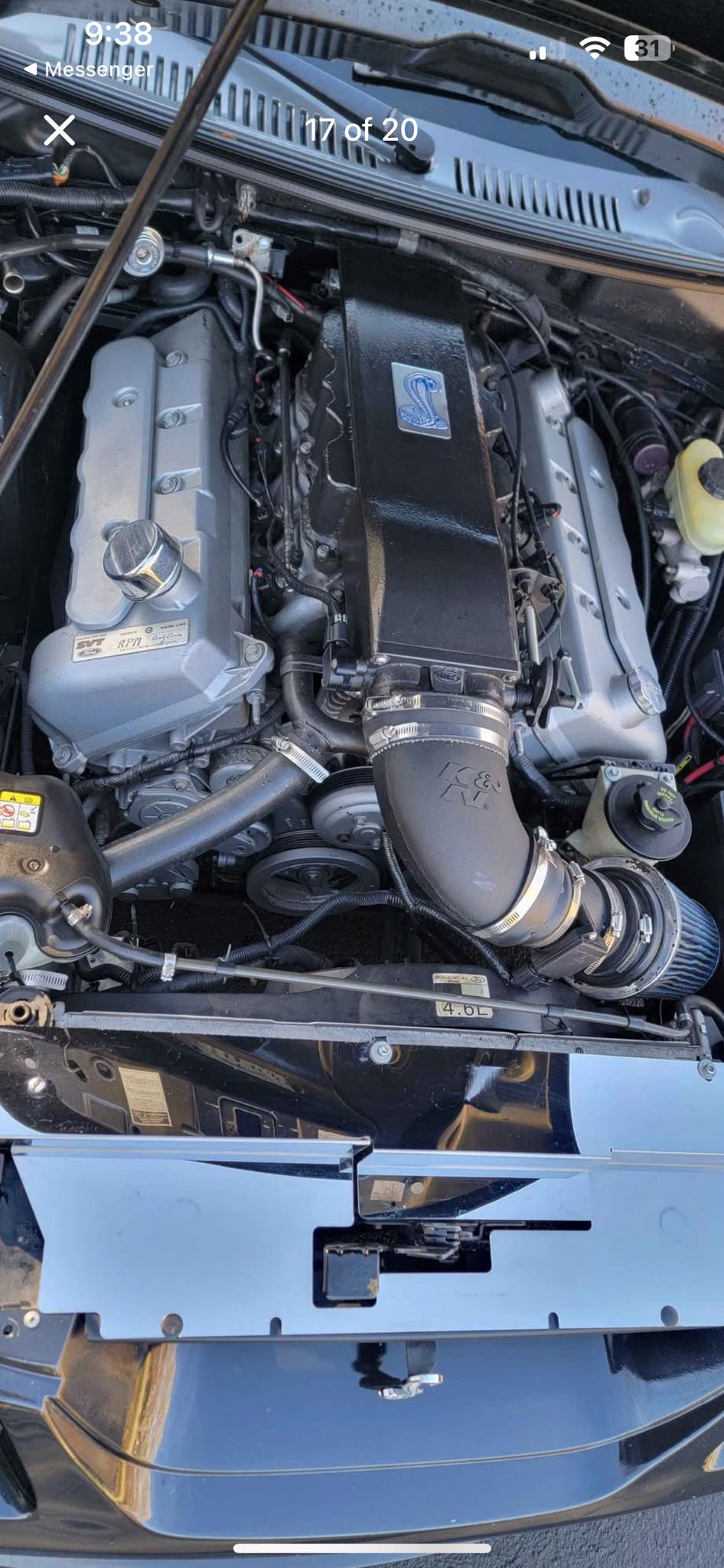 High Performance Parts Cold Air Intake Kit & Blue Filter