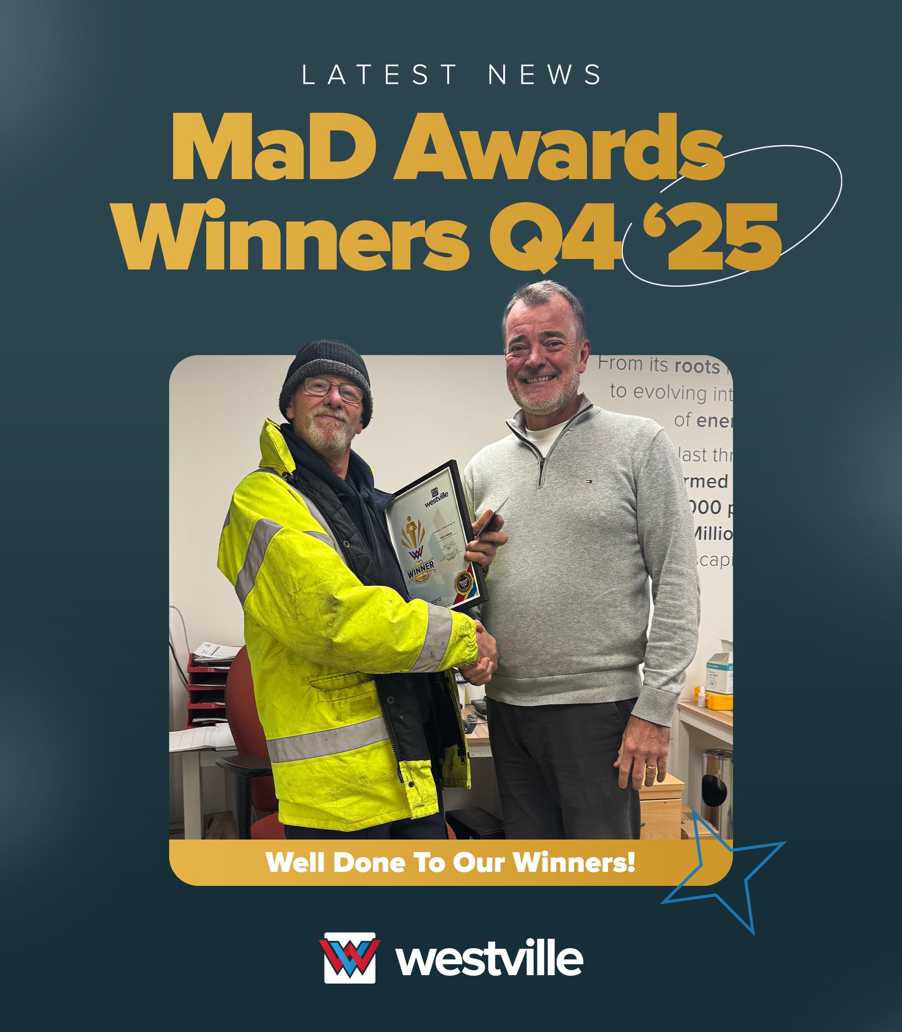 Westville - Congratulations to our Q4 2025 MaD Award... | Facebook