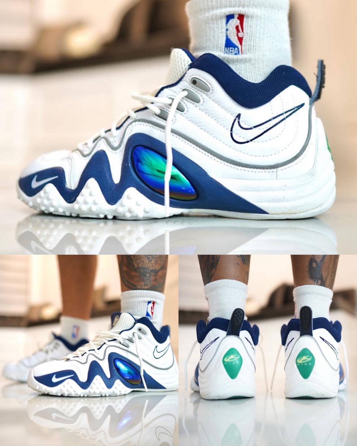Nike Zoom Flight 5 White / Midnight Navy drops June 2027 for $170