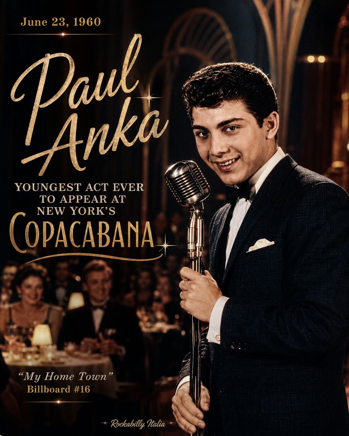 🎙️ June 23, 1960 — Paul Anka makes history at the Copacabana At