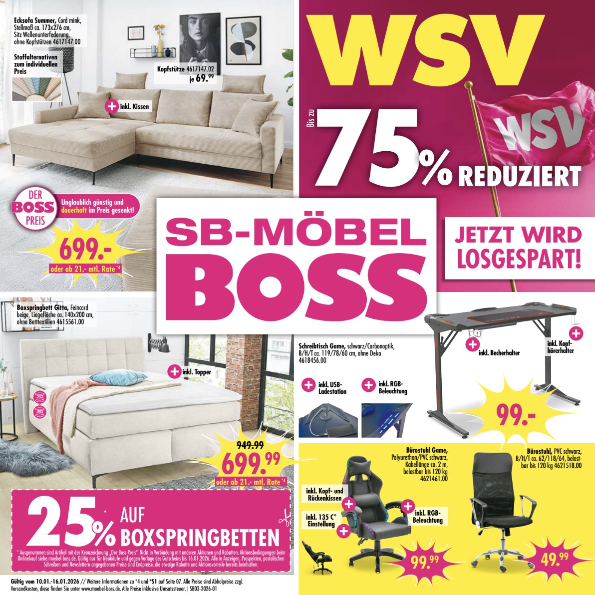 Der neue SB-Möbel BOSSProspekt ist da 🎉 Entdecken, stöbern und inspirieren lassen: Der neue Möbel Boss Prospekt hält wieder viele attraktive Angebote und frische Wohnideen bereit. Ob Möbel, Deko oder