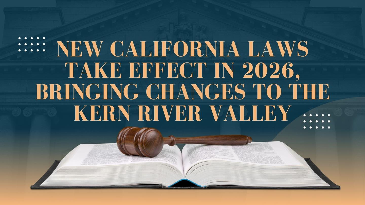 Kern - New California Laws Take Effect in 2026, Bringing Changes to the ...