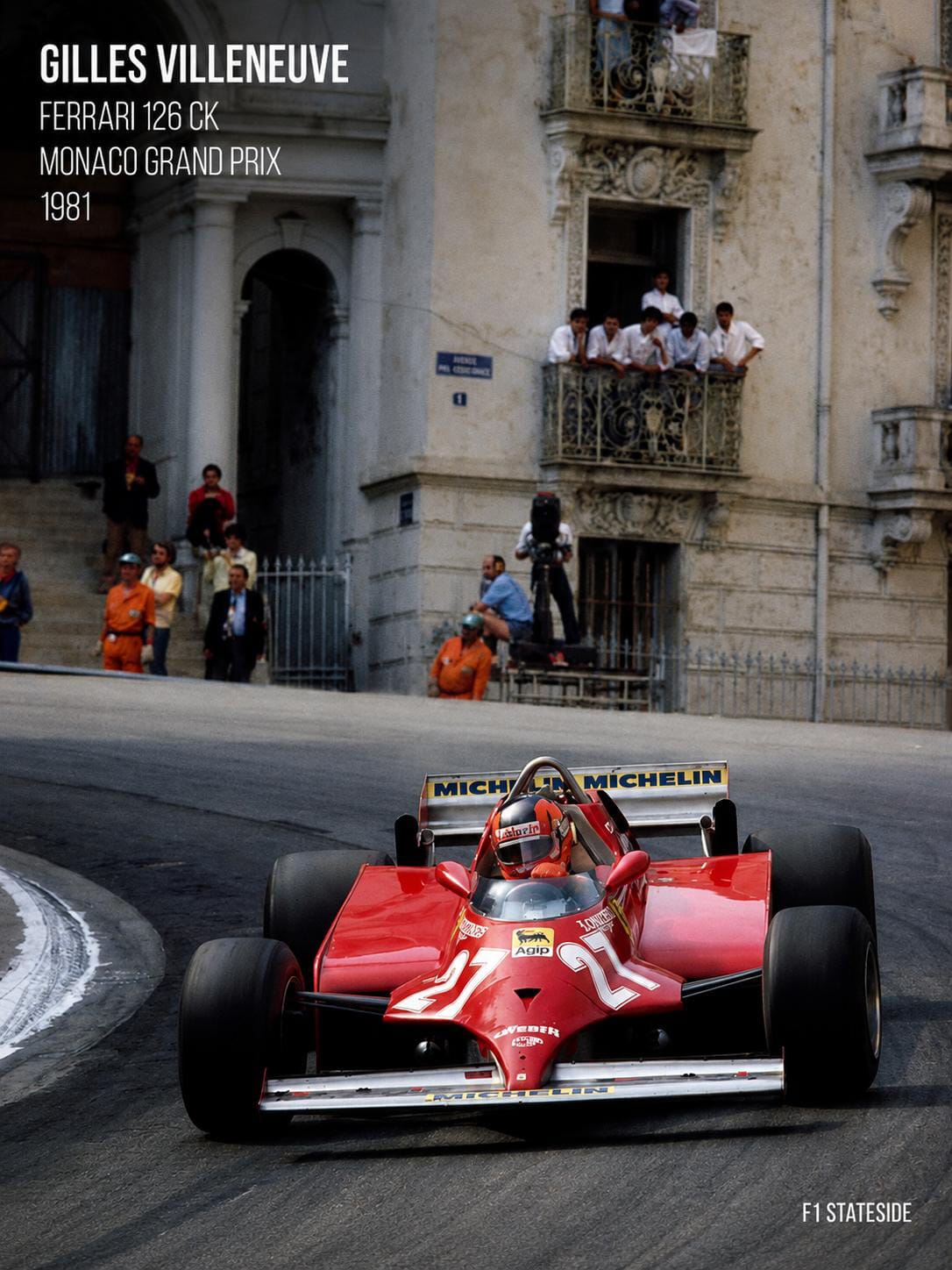 Year 1980 Formula One at Monaco Gilles Villeneuve / Ferrari T5
