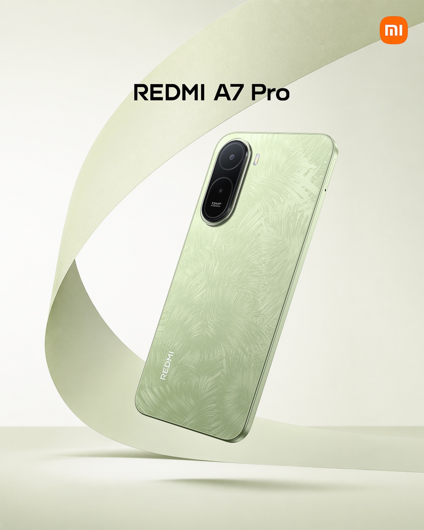 Fresh look. Serious presence. 🌿 The REDMI A7 Pro in Palm Green