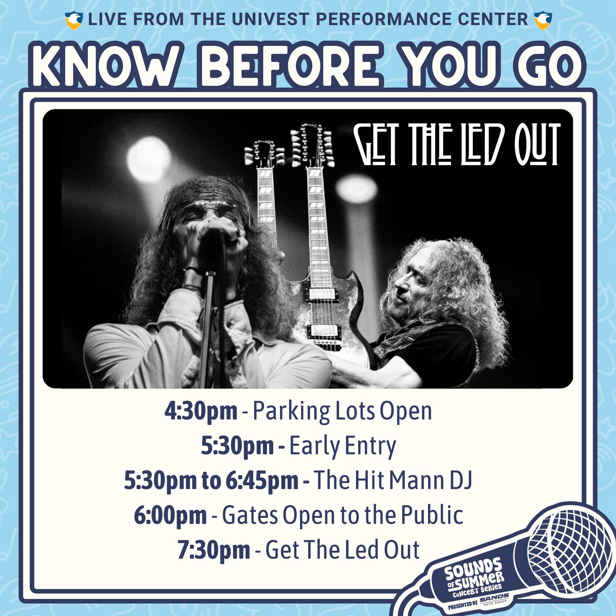 KNOW BEFORE YOU GO ... - Univest Performance Center | Facebook