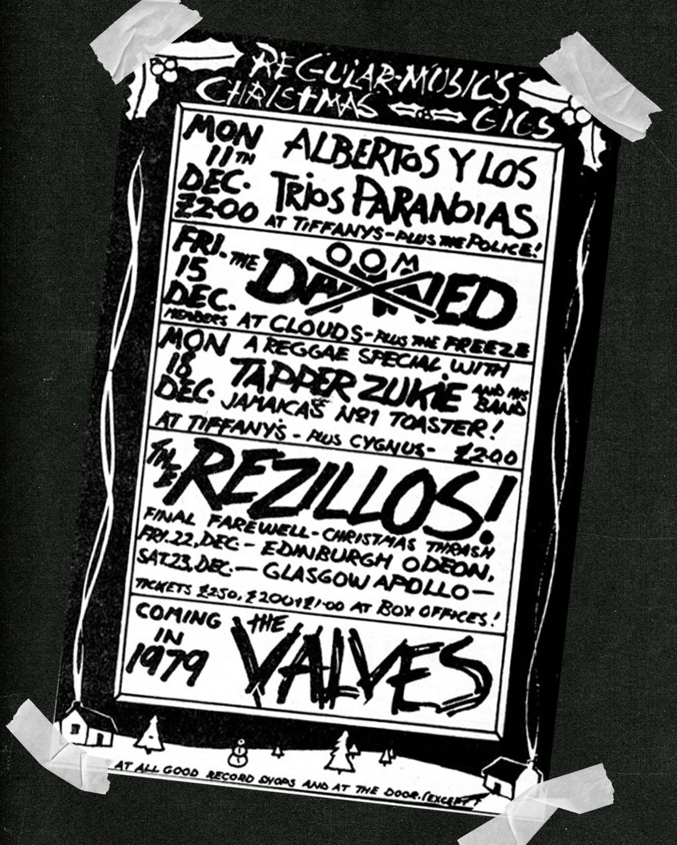 The Police - A poster from The Police's performance at Tiffany's