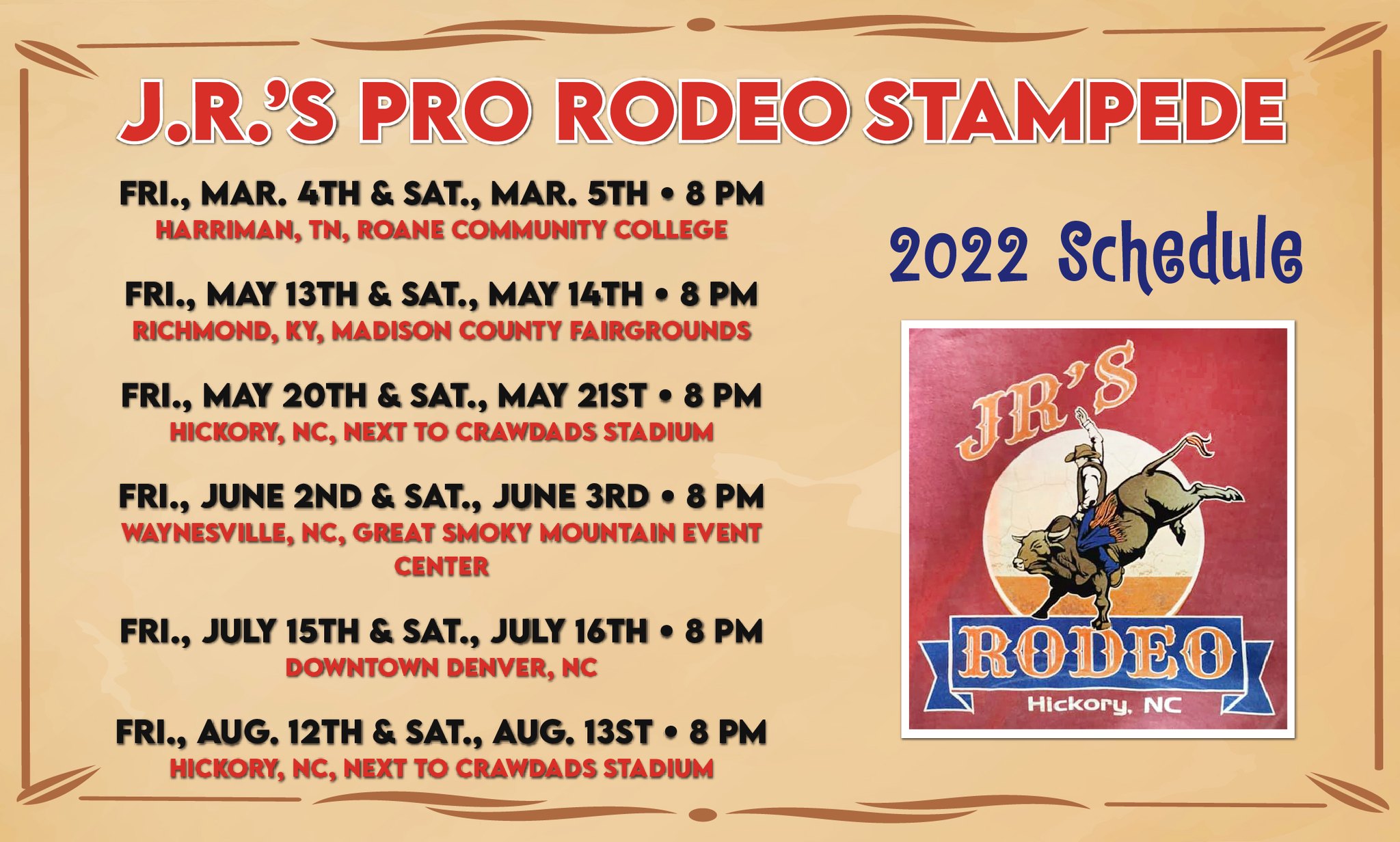 JR.s Pro Rodeo - Make plans to join us at the RODEO this... | Facebook