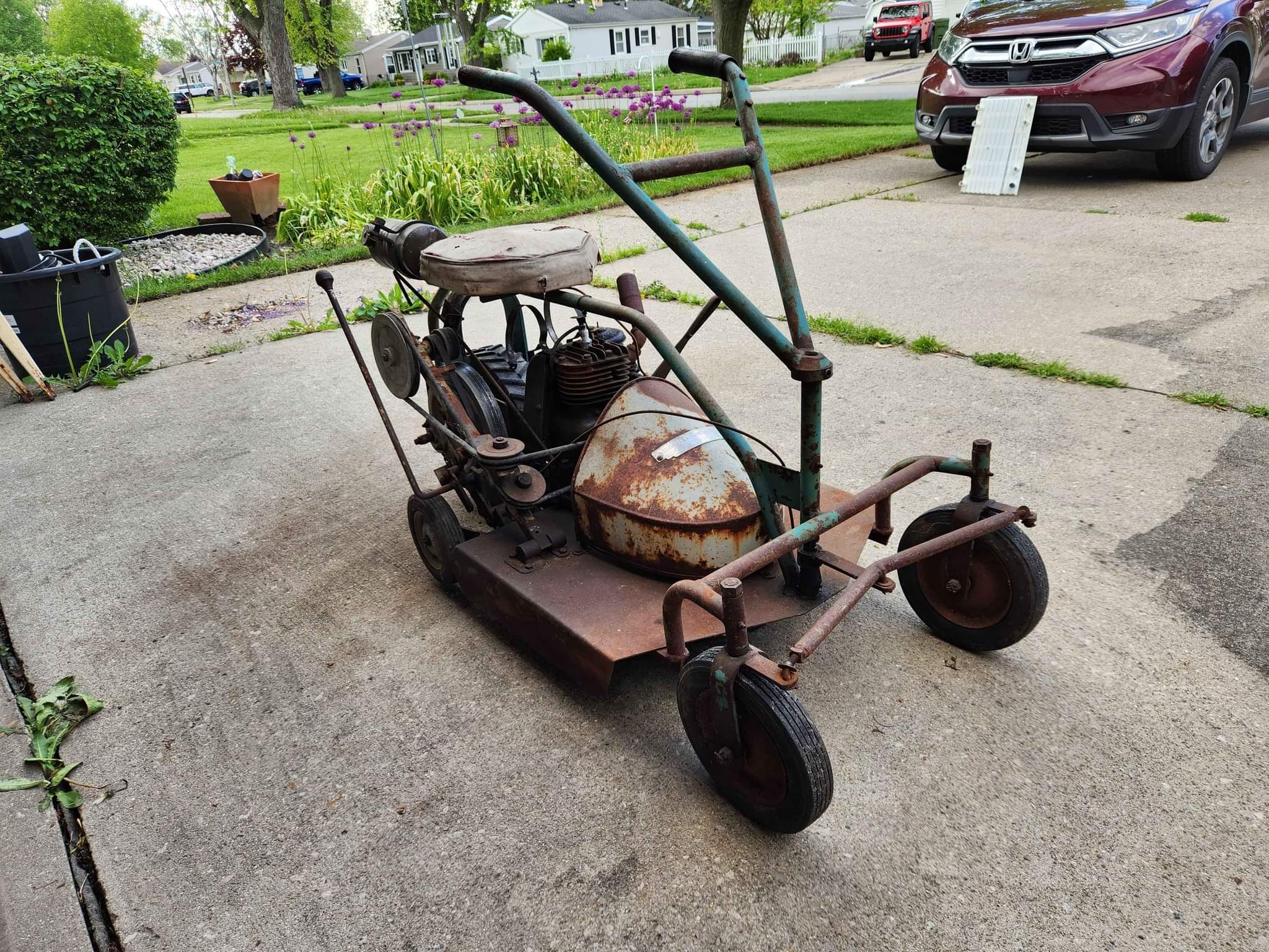 Fairbanks Morse Co 1940's-50's riding mower Root Manufacturing Co INC ...