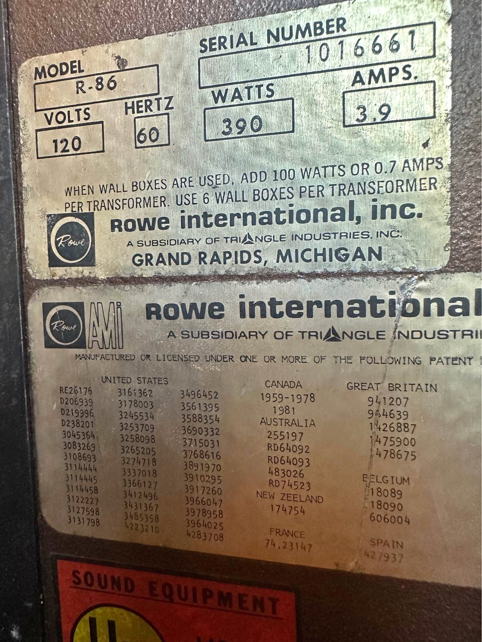 Vintage Rowe R 86 Jukebox - Music - Strafford, New Hampshire | Facebook ...