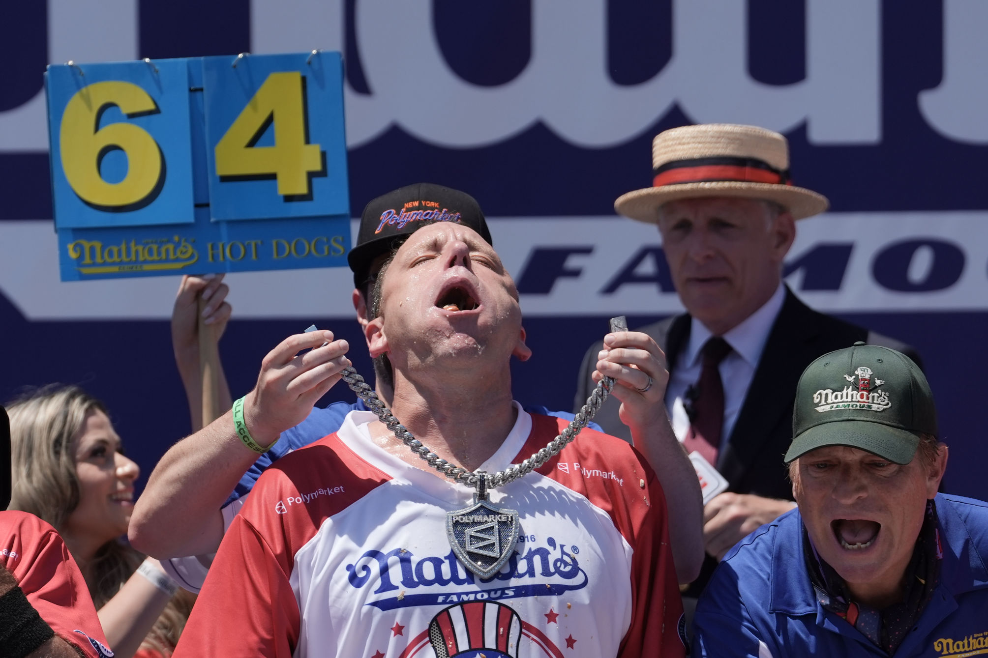 Crowds gathered in the sweltering heat Saturday to celebrate the