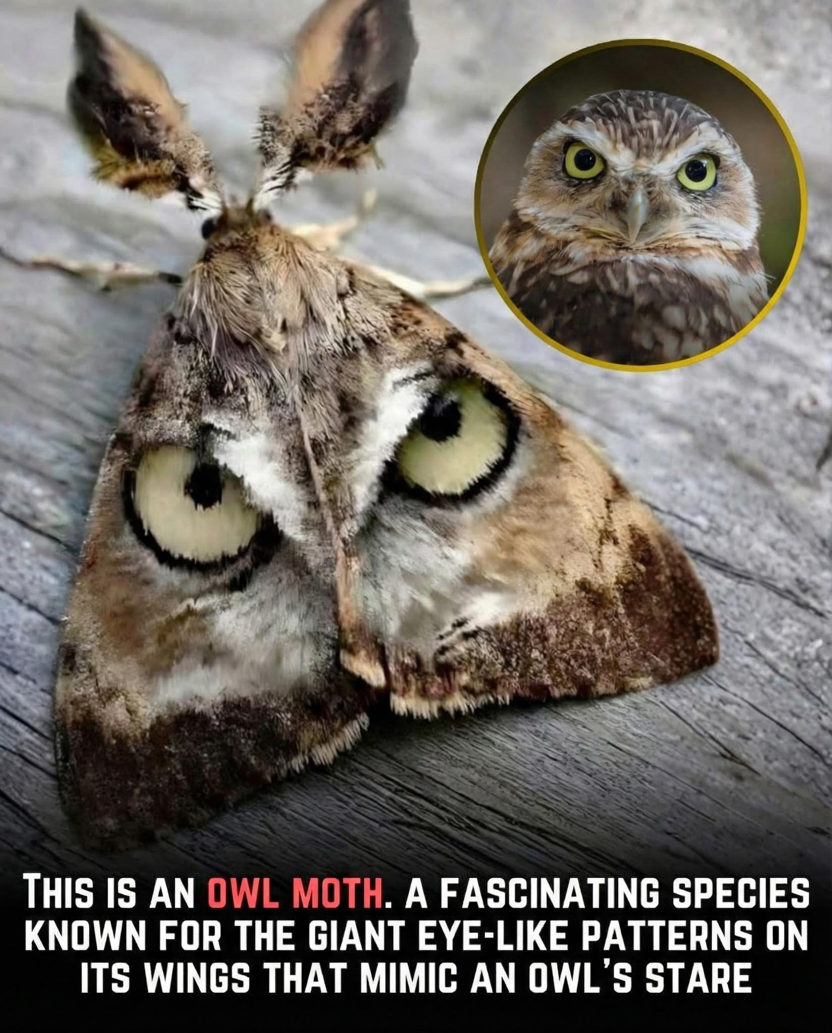 Abigail - Meet the Owl Moth—one of nature’s most impressive masters of ...