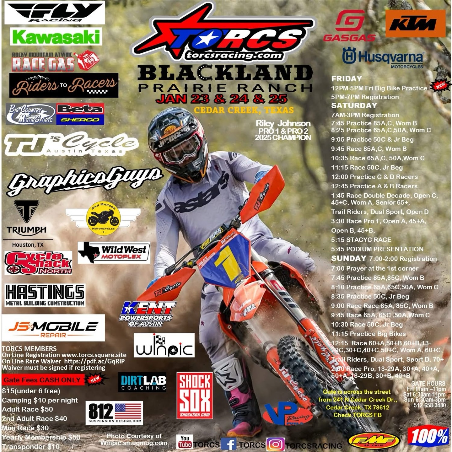 TORCS - 🔥 ROUND 1 – BLACKLAND PRAIRIE RANCH 🔥 We’re... | Facebook