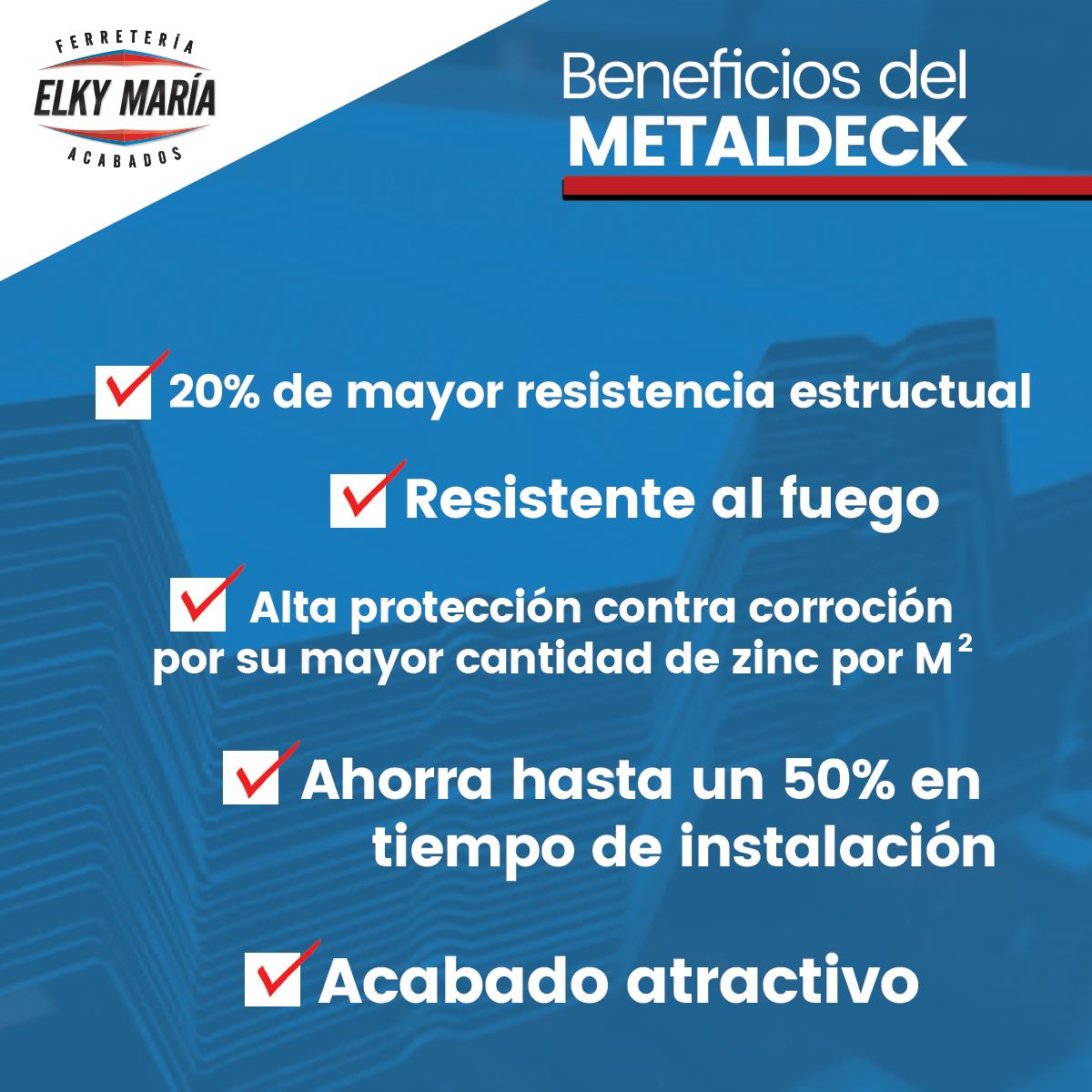 Elky Ferretería - ¿Sabe qué es MetalDeck de Metalco y para...