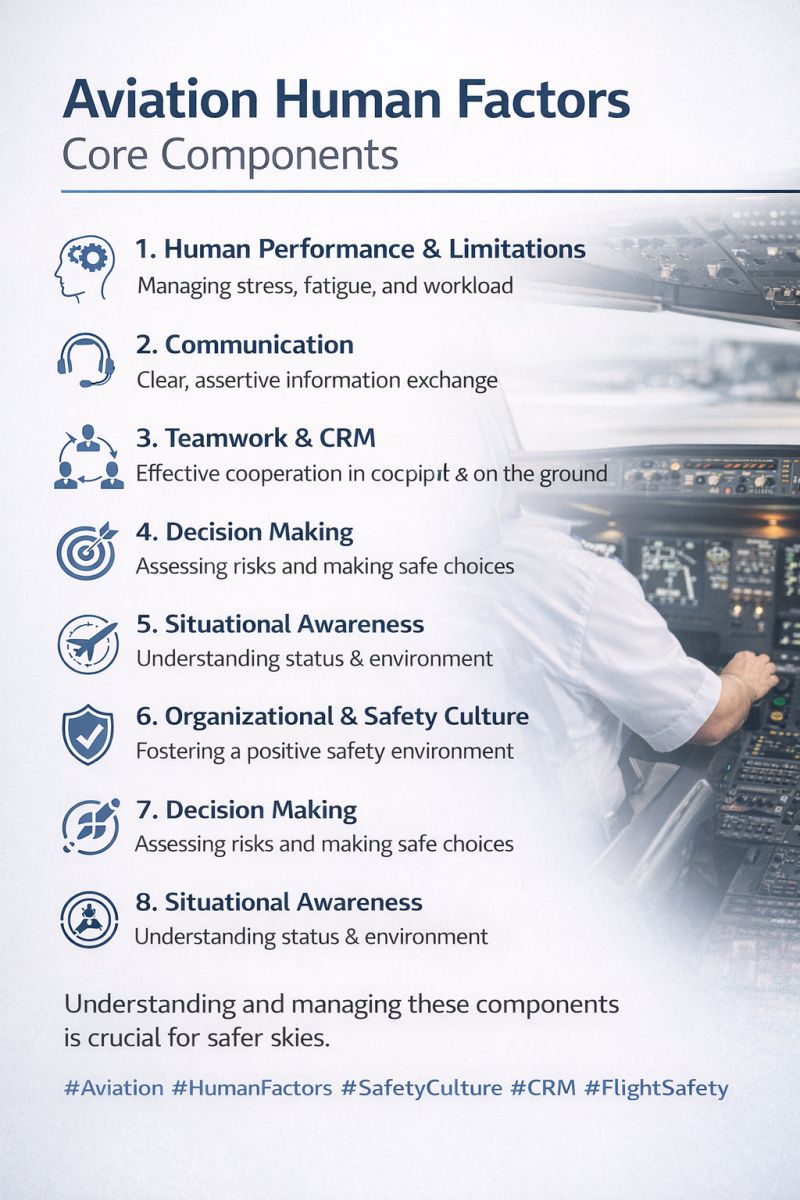 ️ Aviation Human Factors: Core... - Aviation-knowledge | Facebook