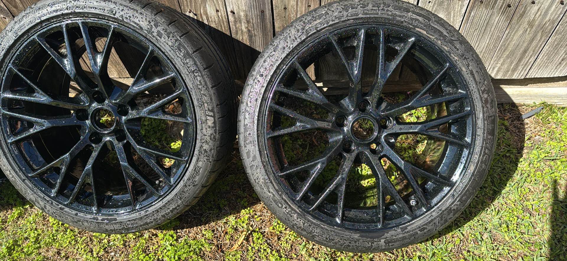 Black ZR1 style / Z06 rims 19 and 20s - Car Wheels, Tires & Parts ...