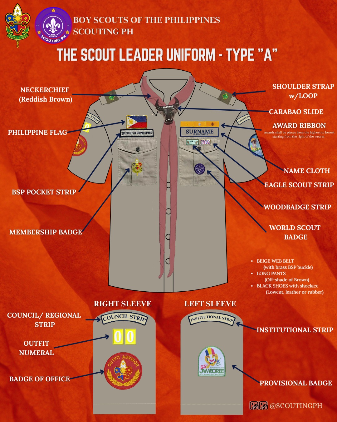 Scouting - 𝐒𝐂𝐎𝐔𝐓 𝐋𝐄𝐀𝐃𝐄𝐑 𝗘𝗮𝗰𝗵 𝘂𝗻𝗶𝗳𝗼𝗿𝗺 𝗼𝗳 𝘁𝗵𝗲 𝗕𝗼𝘆 𝗦𝗰𝗼𝘂𝘁 𝗼𝗳 𝘁𝗵𝗲 ...