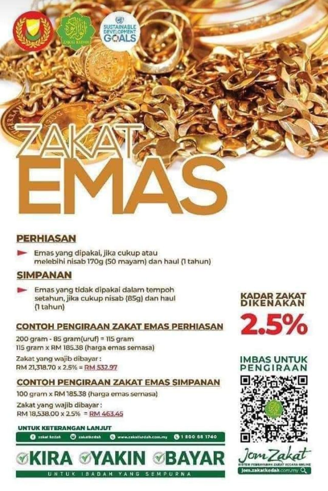 Yl Gold Empire Pengiraan Zakat Emas Bagi Negeri Kedah Facebook