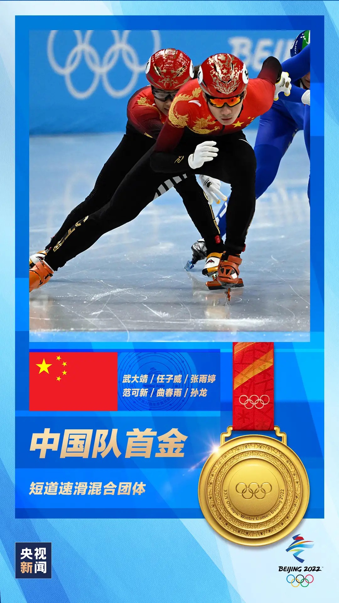 China wins first gold medal in 2022 Winter Olympics