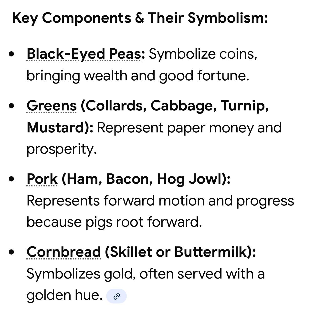 Four - Googled the significance of the traditional new years meal and ...