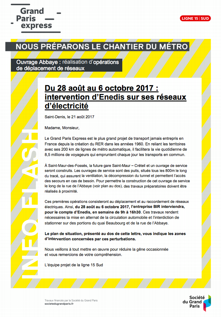 Info travaux : Dans le... - Ville de Saint Maur des Fossés | Facebook