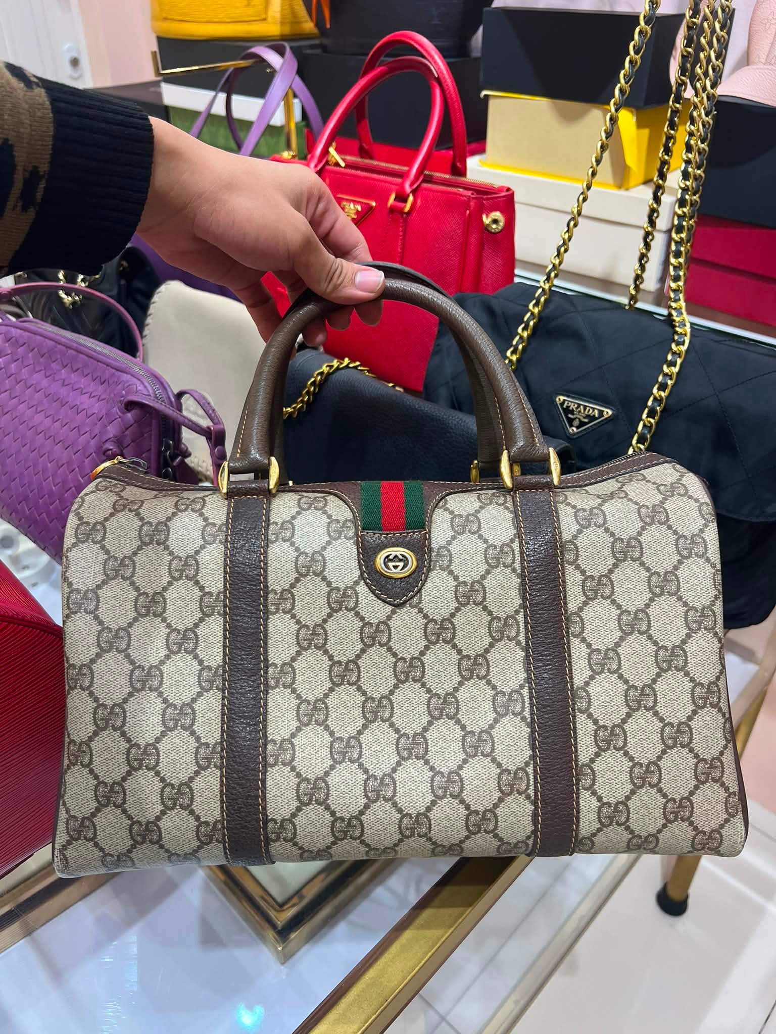 VINTAGE BOSTON GG BAG