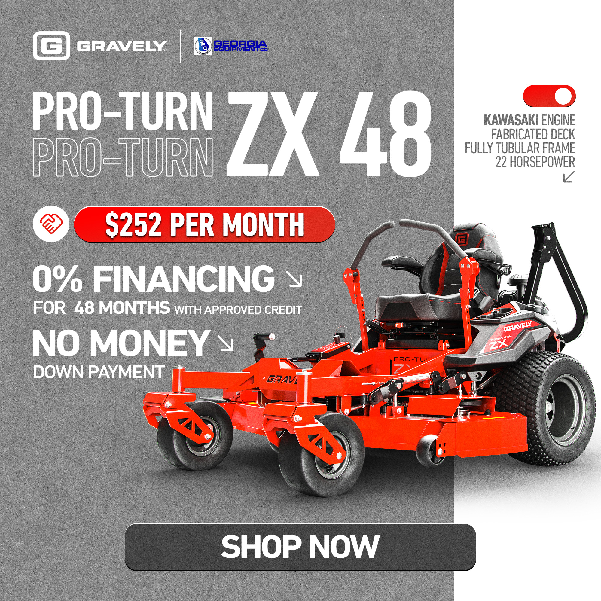 🔥FROM JUST $107/MONTH, SNAG A GRAVELY with 0% FINANCING FOR 48