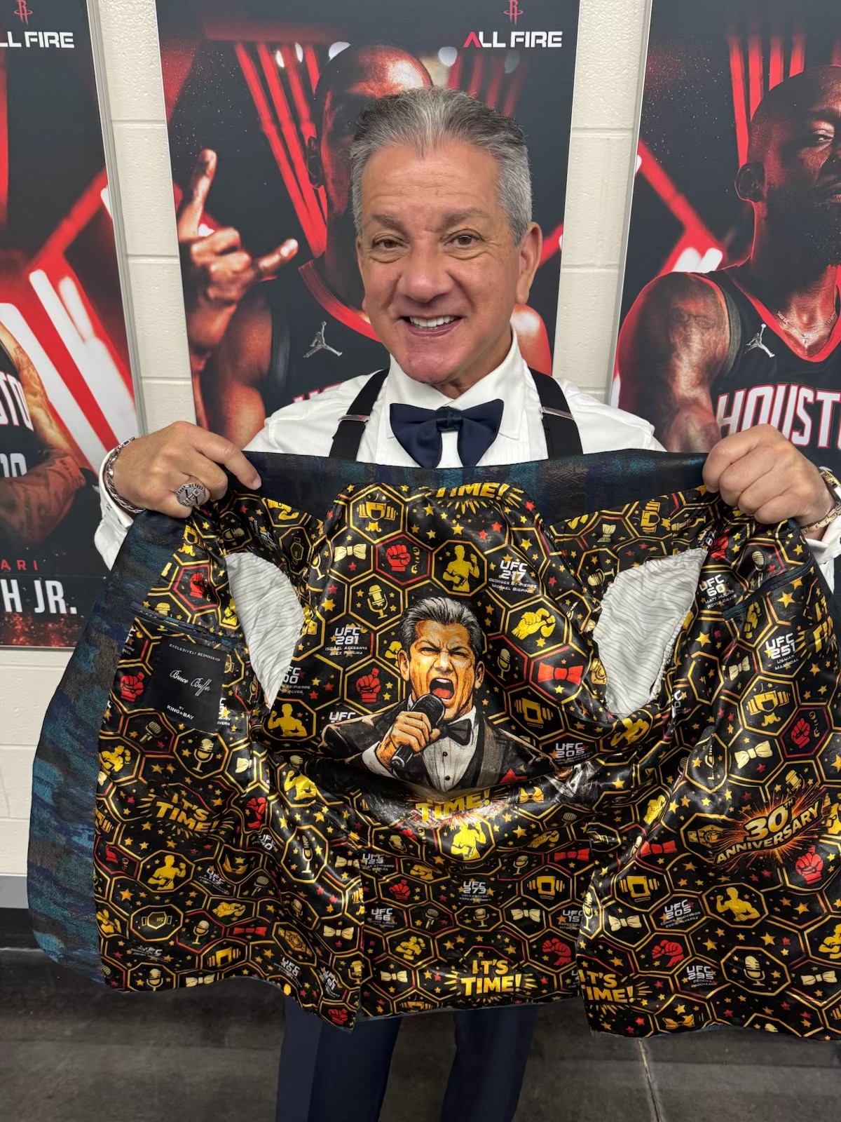 Thank you to my tailor, King & Bay, for my one of a kind specially 