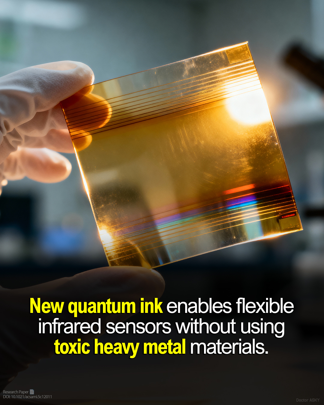 Doctor - New quantum ink enables flexible infrared sensors without ...