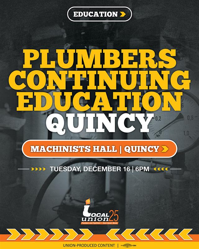 Local Union 25 Plumbers and Pipefitters | Rock Island IL