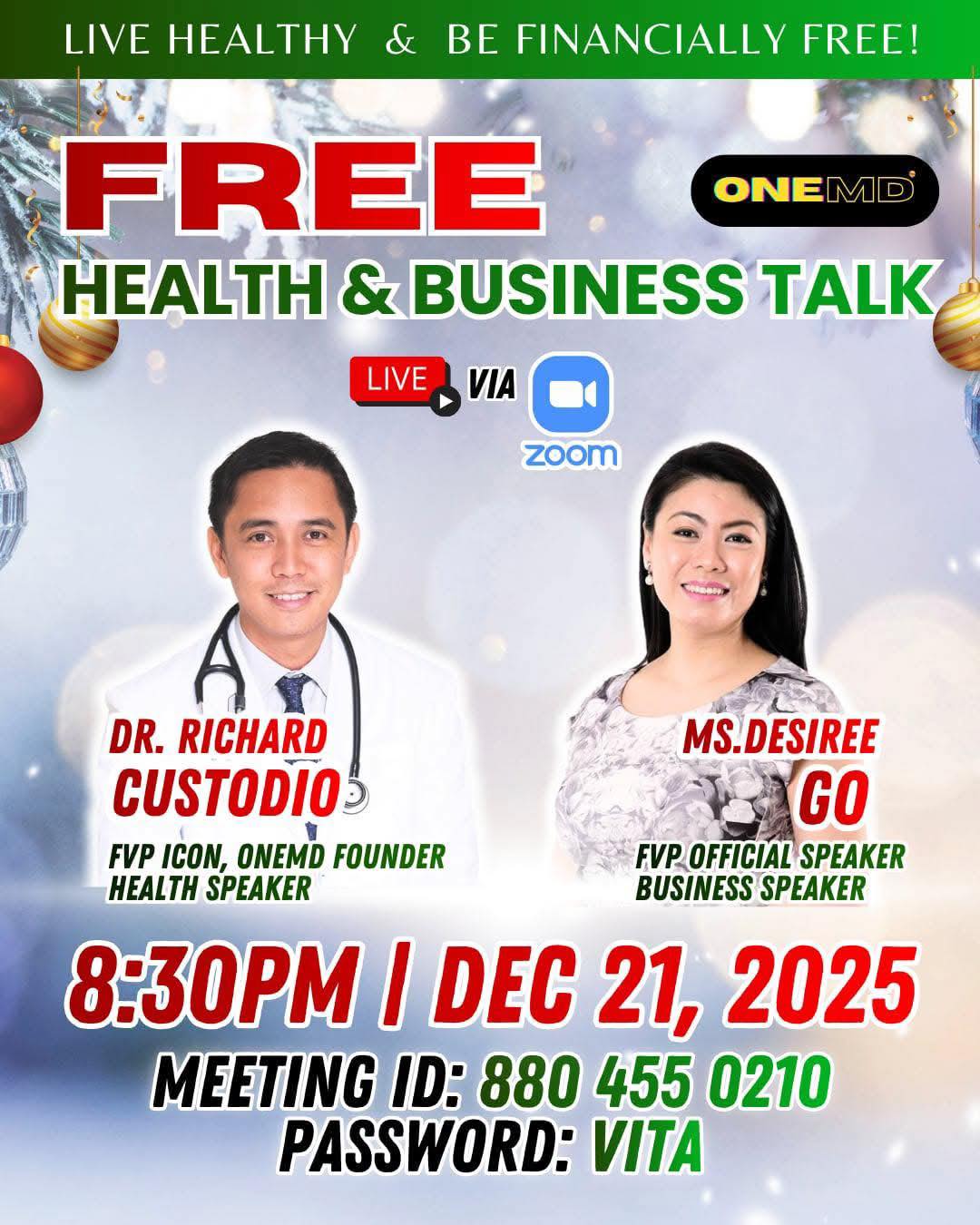 Desir... - Desiree Go First Vita Plus Official Company Speaker