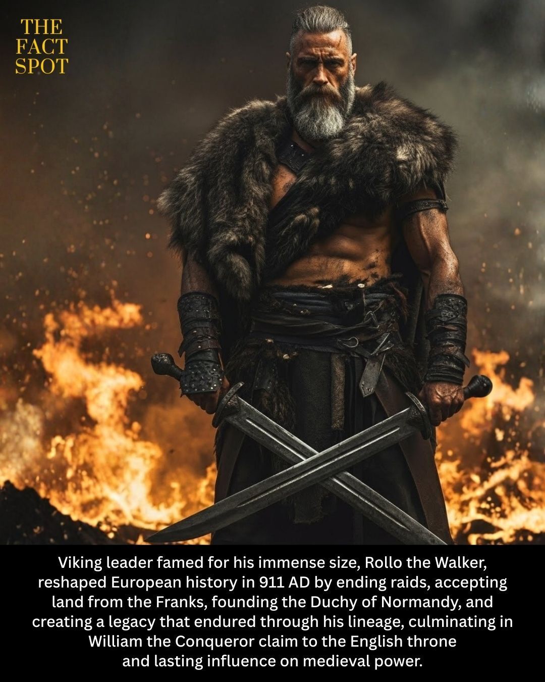 The Fact - Rollo the Walker was a Viking leader known for his strength ...